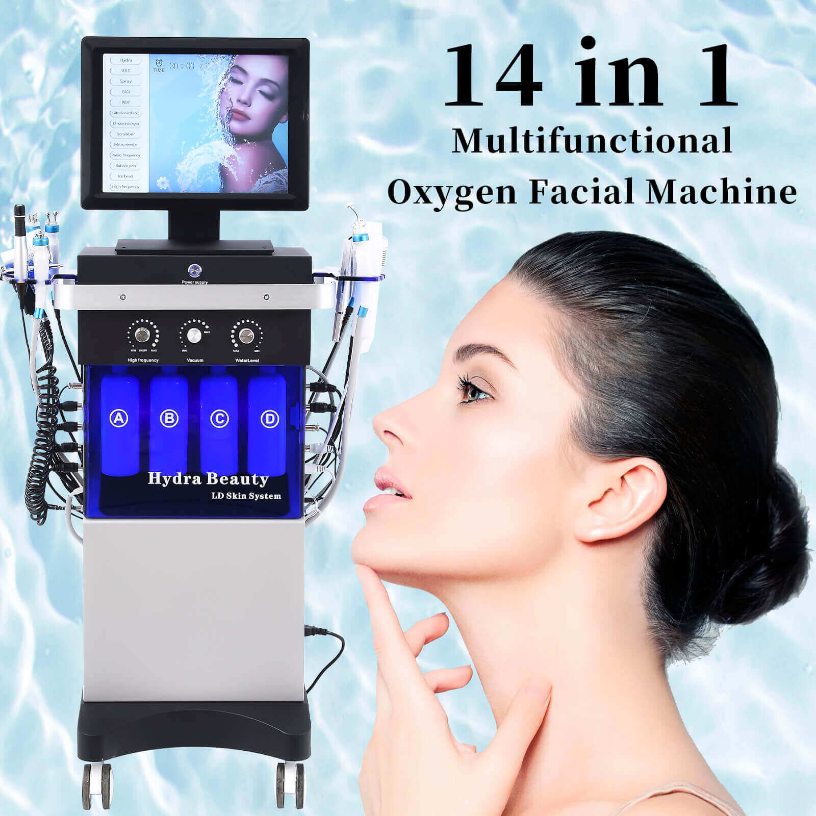 14 In 1 Professional Hydrodermabrasion Facial Beauty Machine