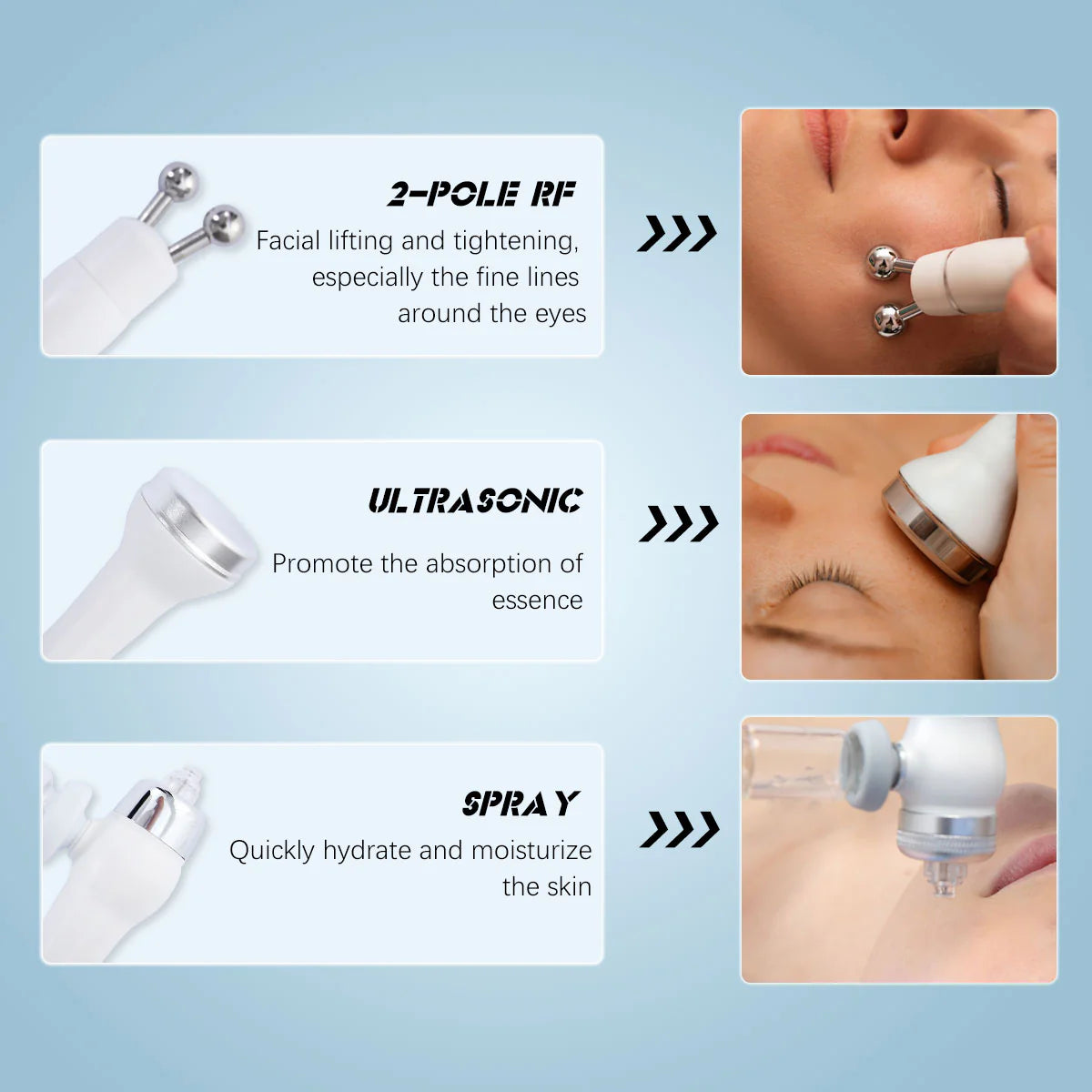 7-in-1 Hydro Aqua Dermabrasion Machine With LED Mask for Beauty Salon and Home