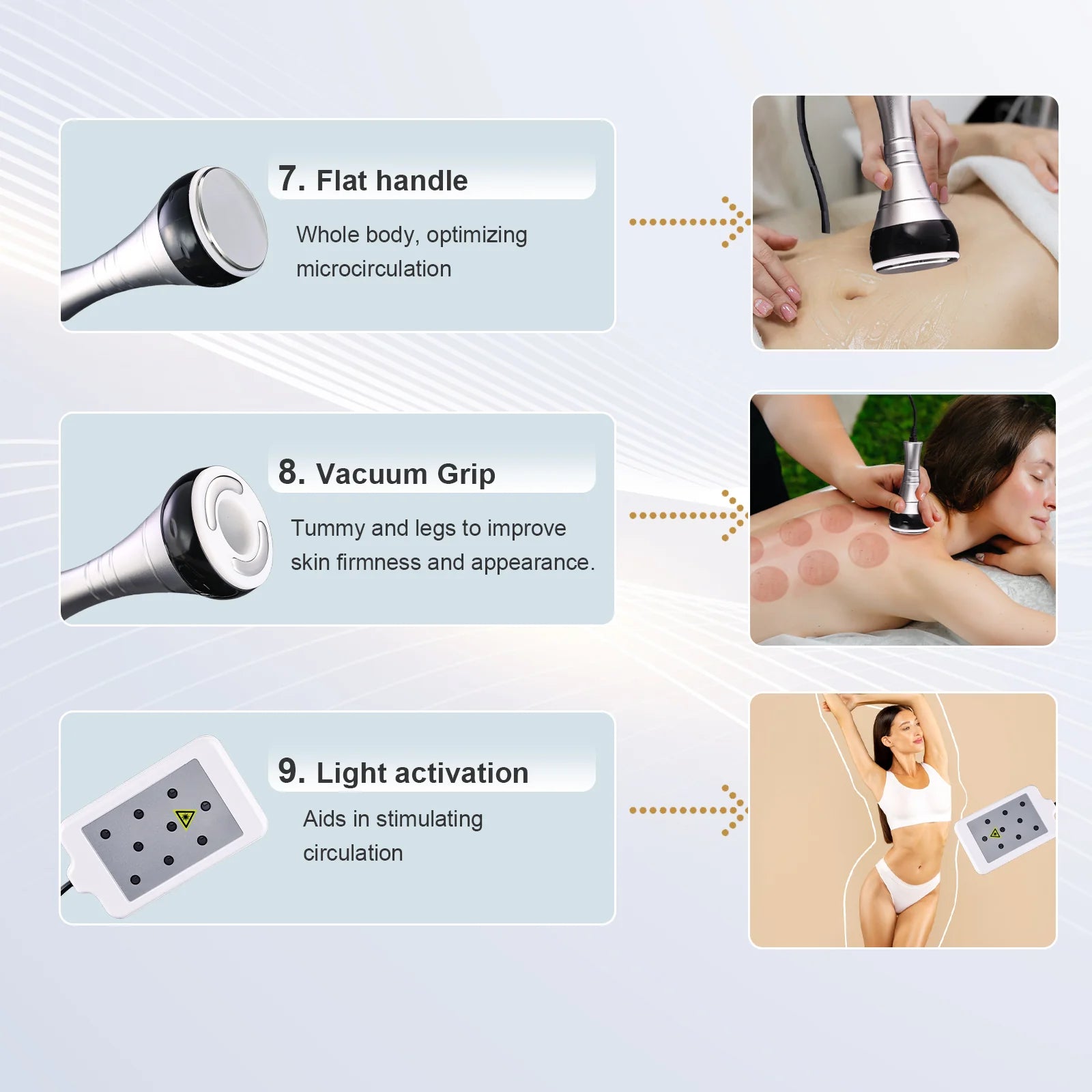 9 IN 1 RF Cavitation Machine with EMS Microcurrent Pad for SPA Salon
