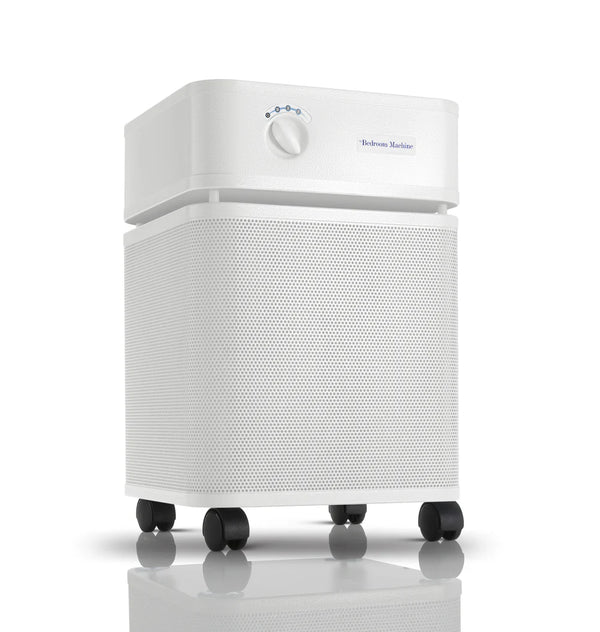 White air purifier on a white background