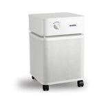 White air purifier with 'austin' branding on a white background