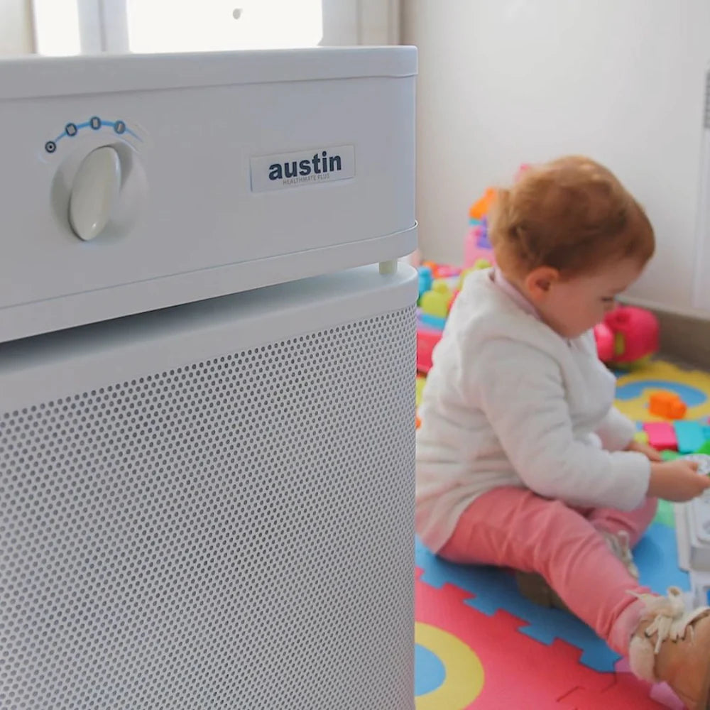 Austin Air HealthMate Plus™ Air Purifier – 4-Stage HEPA + Carbon Filtration | Wildfire Smoke & VOC Protection
