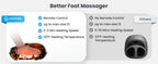 A promotional comparison graphic for a foot massager. The headline reads 'Better Foot Massager.