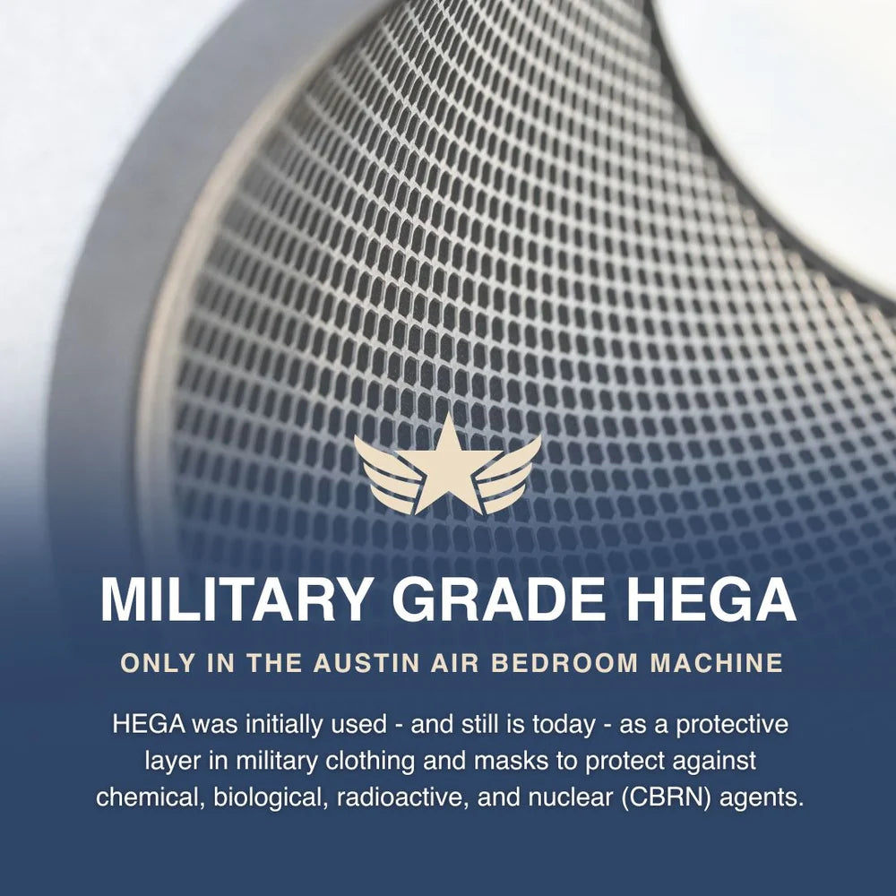 Austin Air Bedroom Machine™ Air Purifier | Medical-Grade HEPA + HEGA Filtration for Cleaner Sleep & Healthier Indoor Air