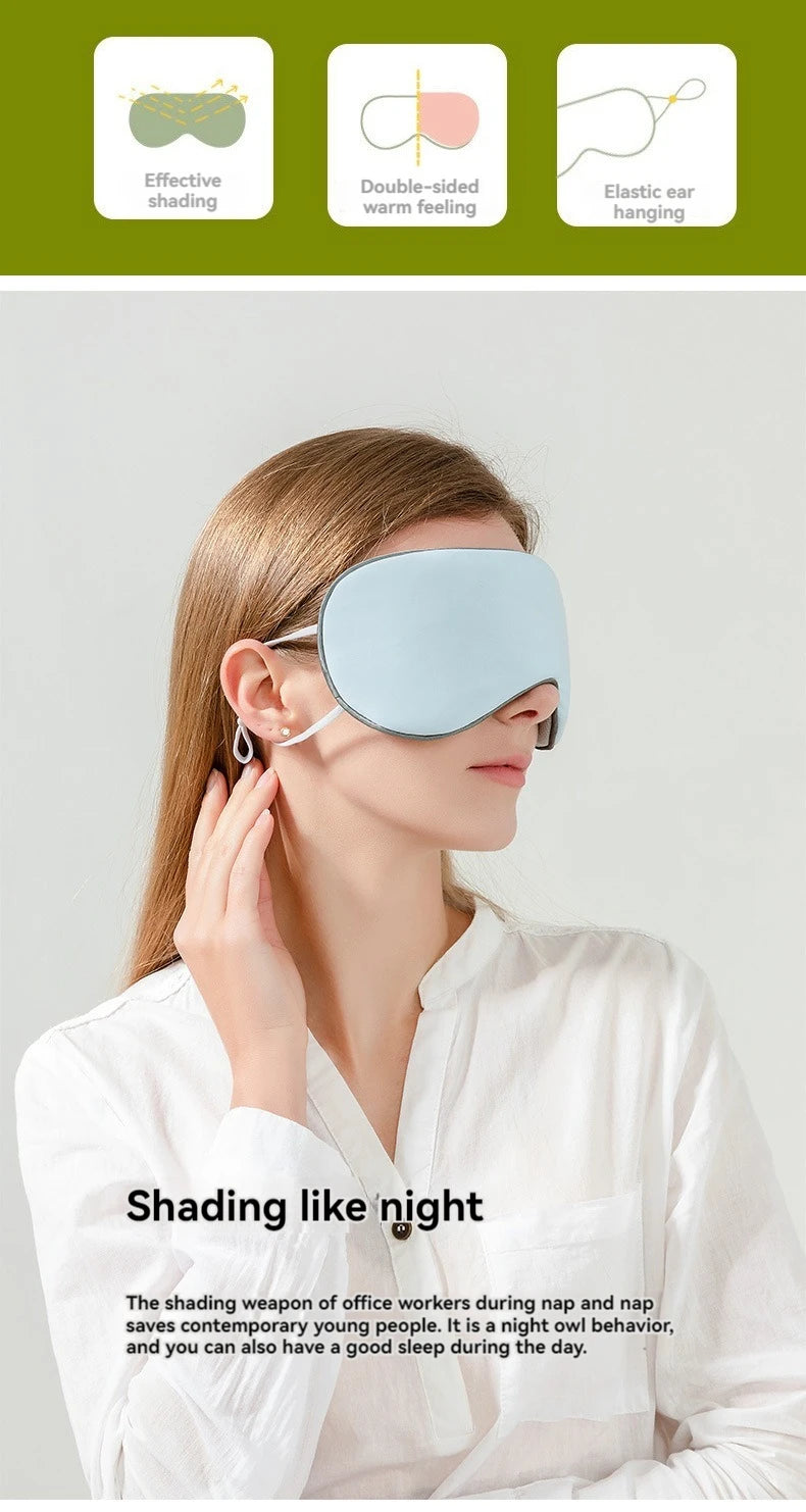 Skinthetik™ LumiSilk Cooling Sleep Eye Mask (Black)