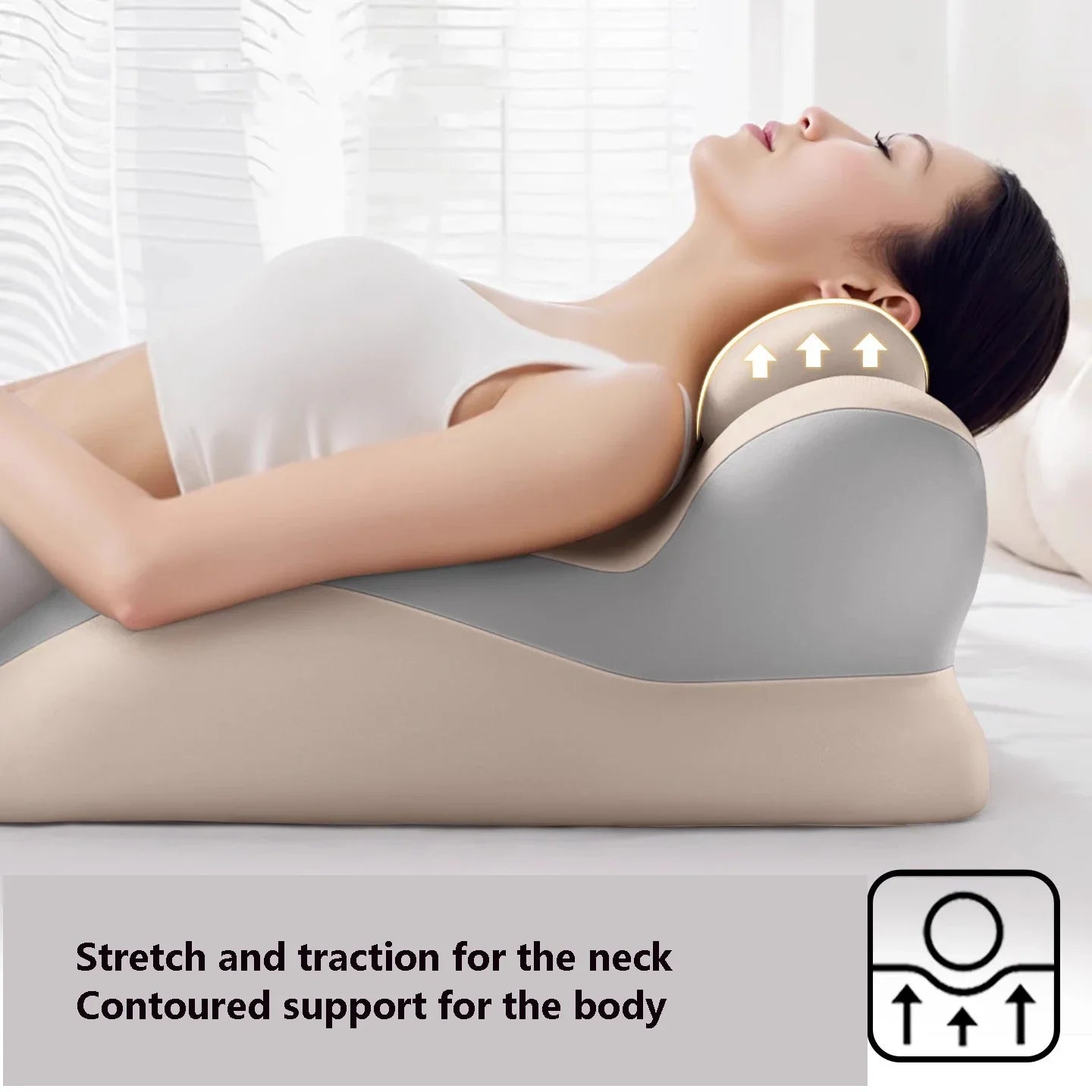 Skinthetik™ ComfortEase™ Ergonomic Memory Foam Support Pillow