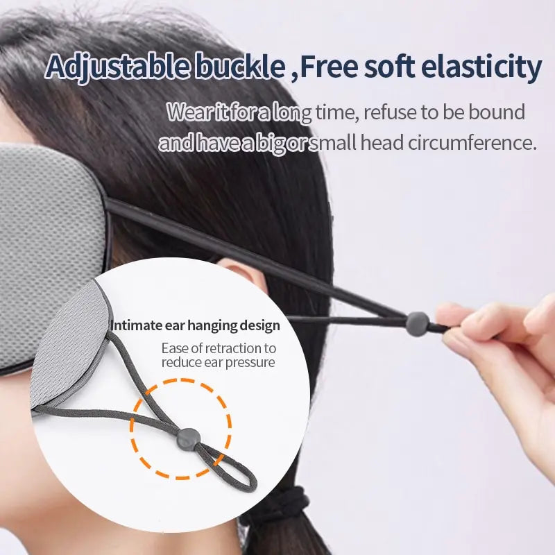 Skinthetik™ LumiSilk Cooling Sleep Eye Mask (Black)