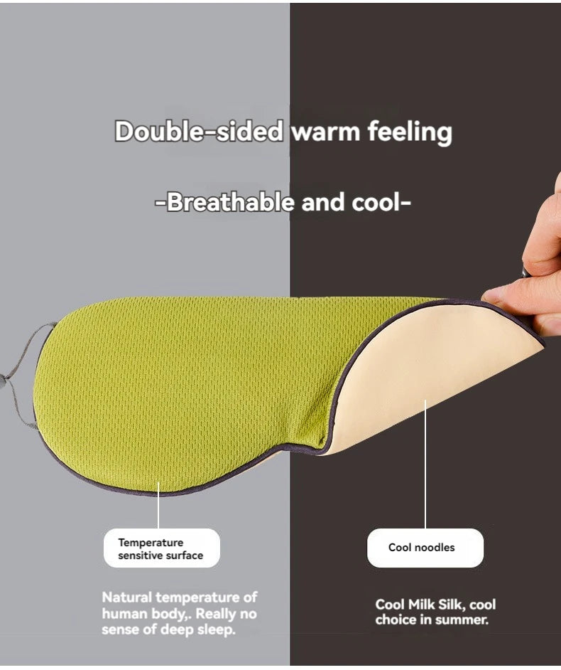 Skinthetik™ LumiSilk Cooling Sleep Eye Mask (Black)