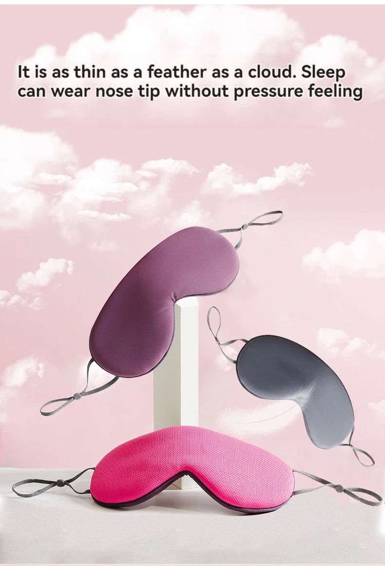 Skinthetik™ LumiSilk Cooling Sleep Eye Mask (Black)