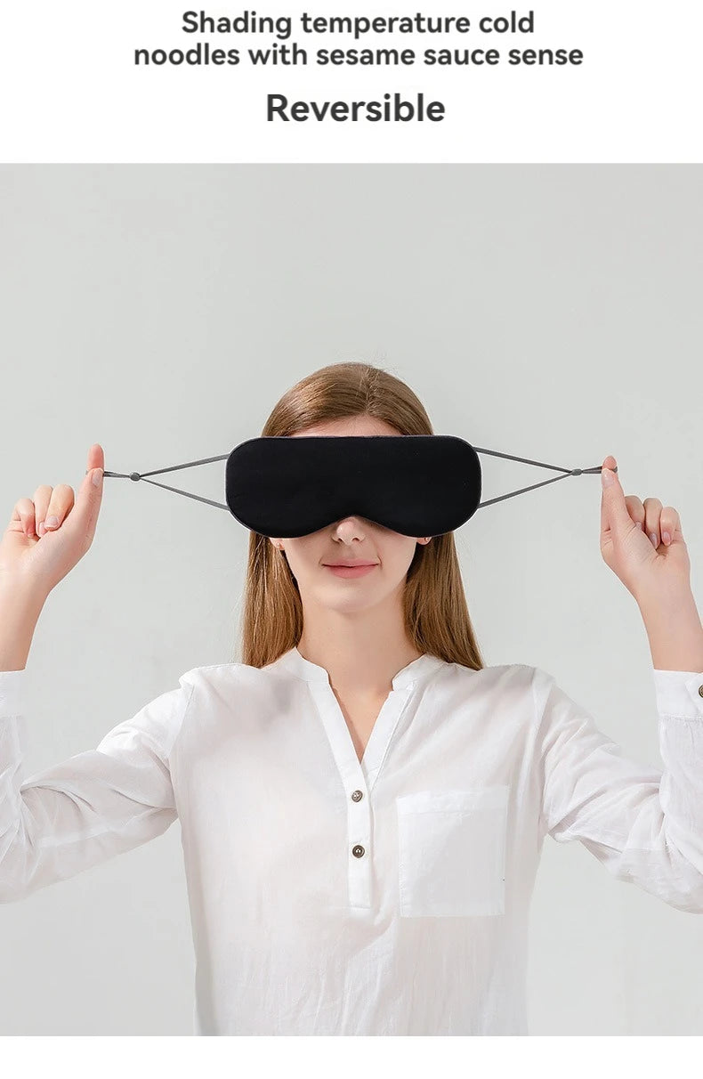 Skinthetik™ LumiSilk Cooling Sleep Eye Mask (Black)