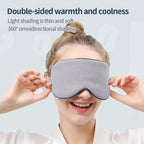Skinthetik™ LumiSilk Cooling Sleep Eye Mask (Black)