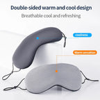 Skinthetik™ LumiSilk Cooling Sleep Eye Mask (Black)