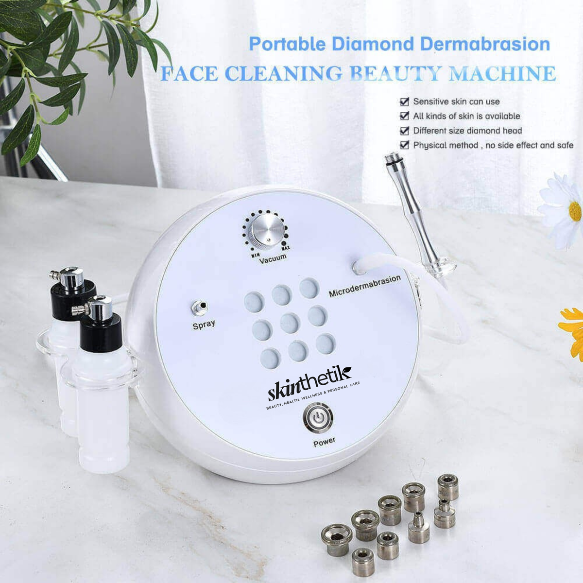 Microderm Layout 2 in 1 Diamond Microdermabrasion Machine with Spray – Skinthetik