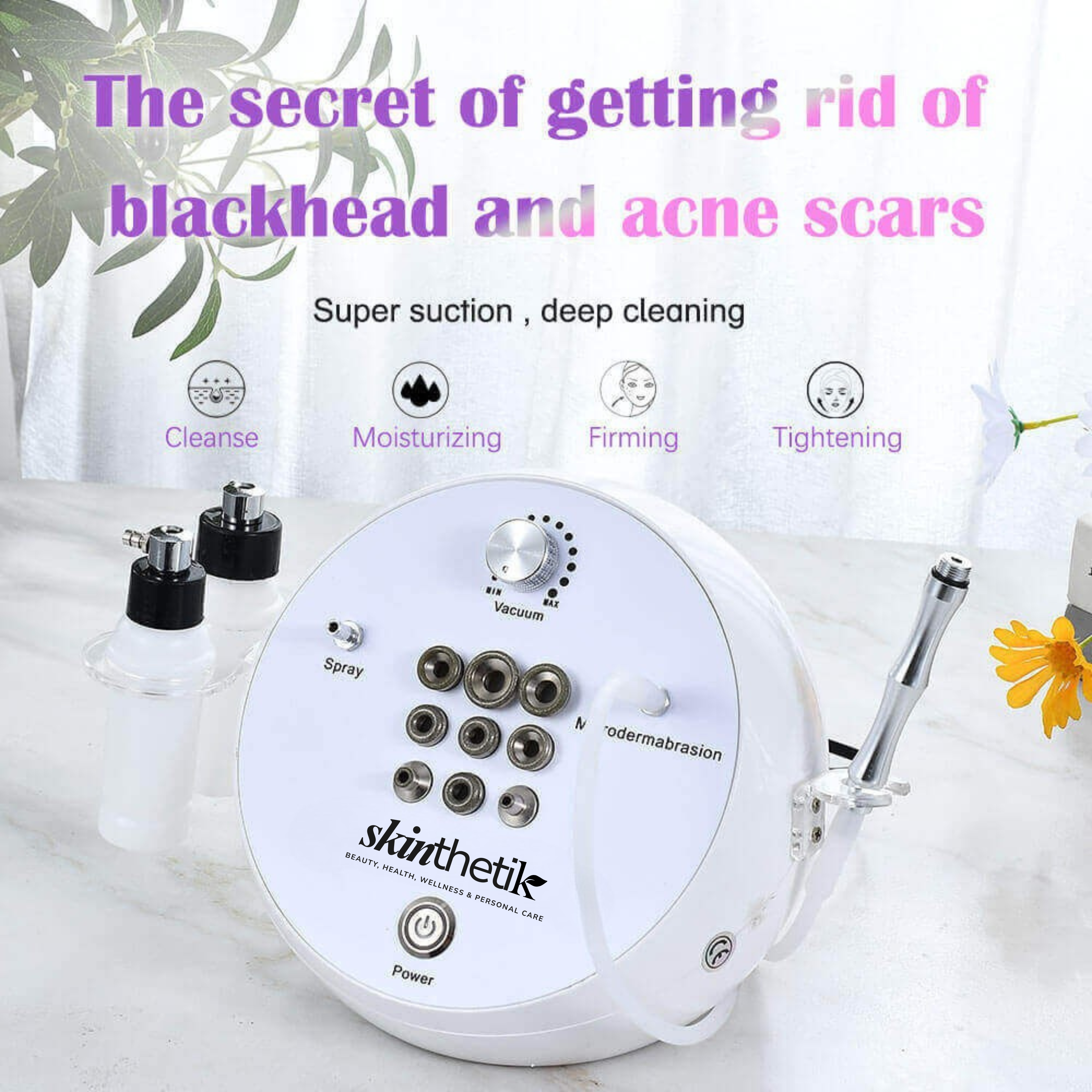 2 in 1 Diamond Microdermabrasion Machine with Spray