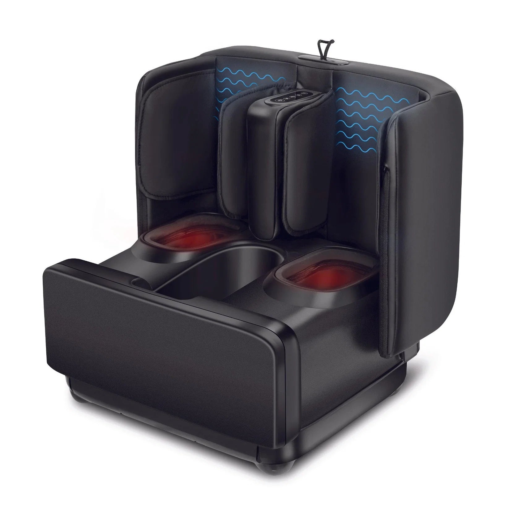 Comfier 2-in-1 Foot & Calf Massager with Heat, Shiatsu, Air Compression & Vibration | Heated Ottoman Foot Rest by Skinthetik™