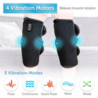 Knee massager with vibration motors on a white background